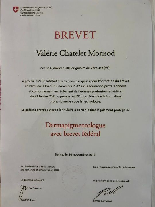 Valérie Morisod-Chatelet  MP  esthéticienne Martigny Valérie Morisod-Chatelet  MP  institut de beauté Martigny