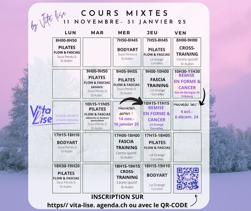 Cours novembre janvier 25