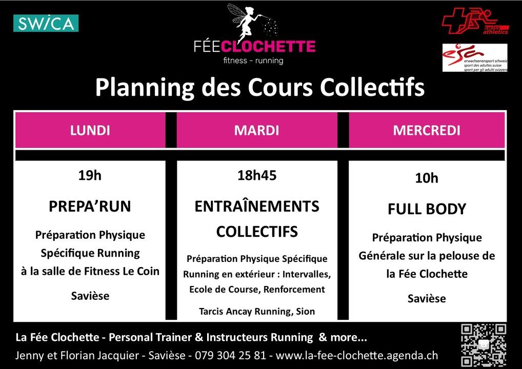 agenda.ch Savièse La Fée Clochette : Personal Trainer