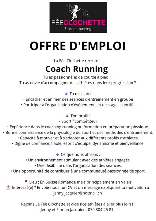 agenda.ch Savièse La Fée Clochette : Personal Trainer