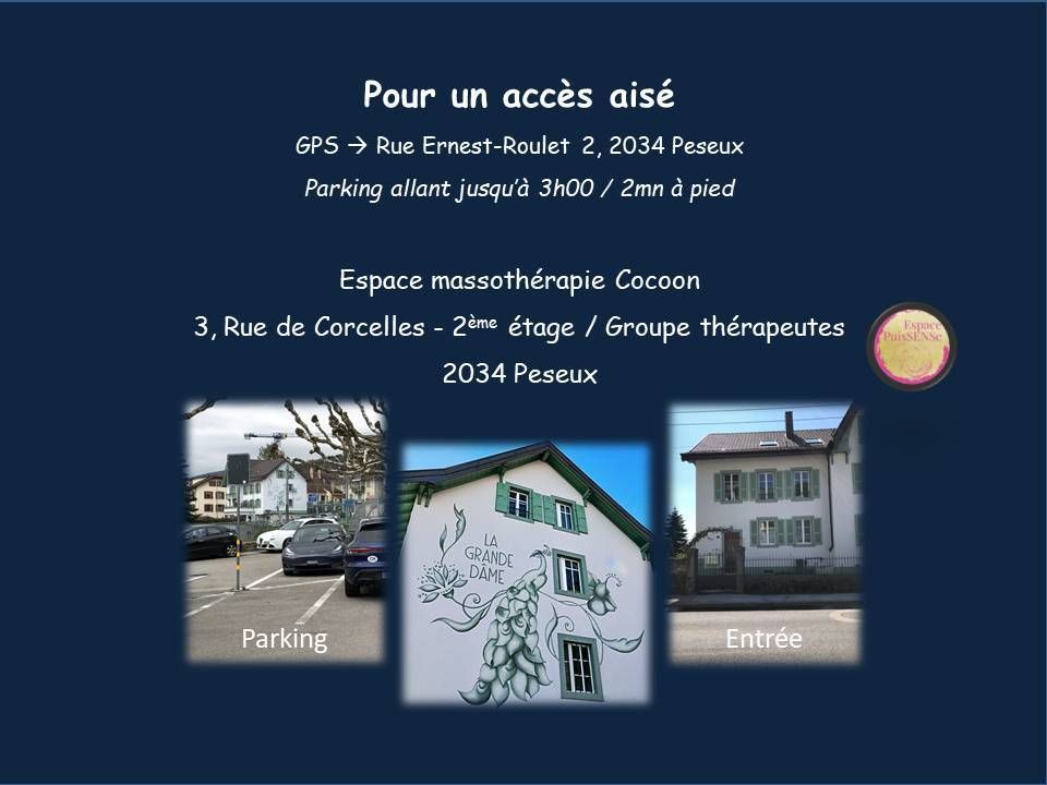 Wohnzimmer Peseux Espace Massothérapie Cocoon