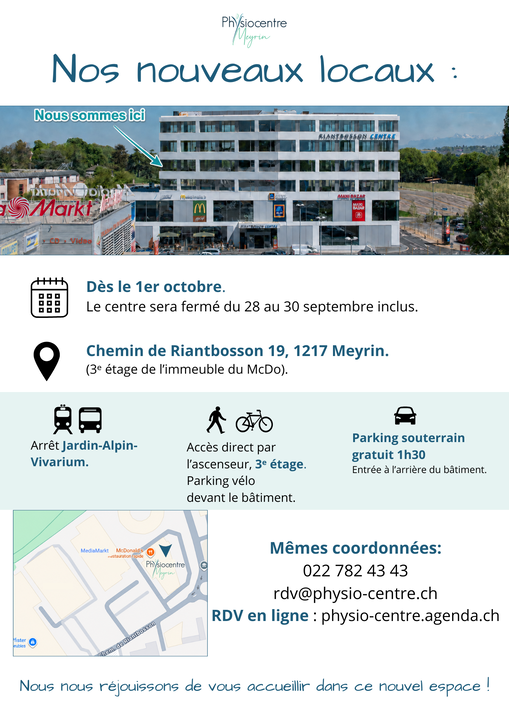 physiothérapeute Meyrin Physio-Centre de Meyrin