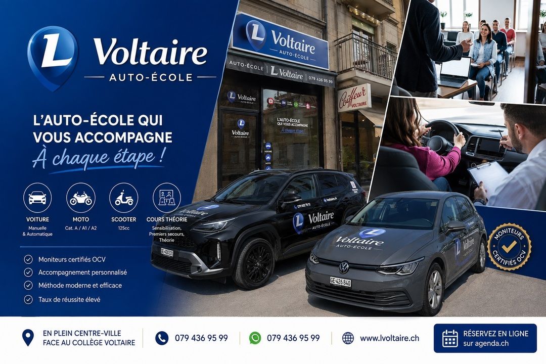 driving school Genève L Voltaire